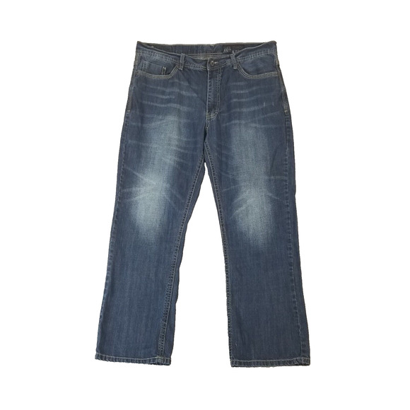 TK Axel jeans men's 38x32 relaxed fit loose straight blue denim pants Y2K - Picture 1 of 13